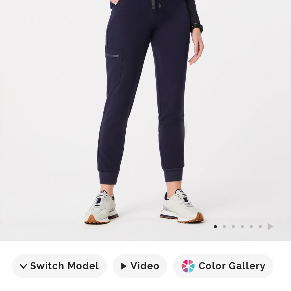 Figs Navy Zamora™ High Waisted - Jogger Scrub Pants